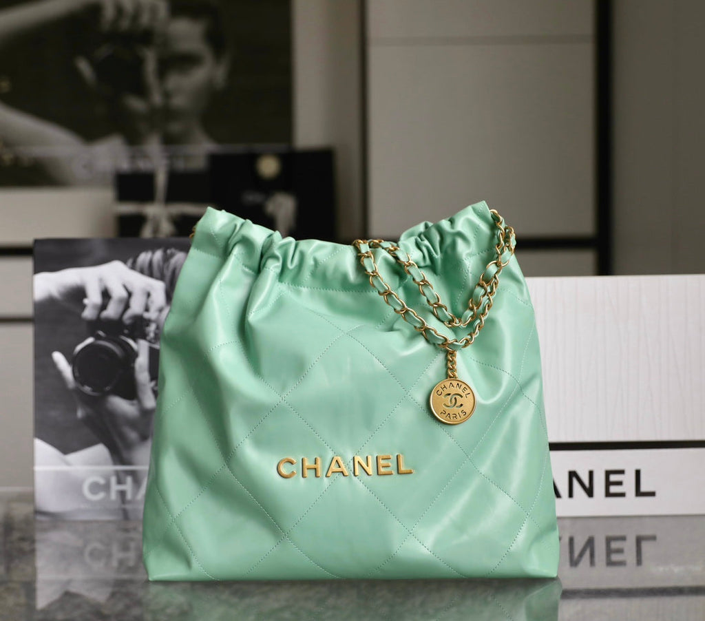 CC 22 ANTIBA HOBO BAG LIGHT GREEN 39CM