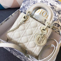 MINI LADY 17 BAG IN WHITE CALFSKIN