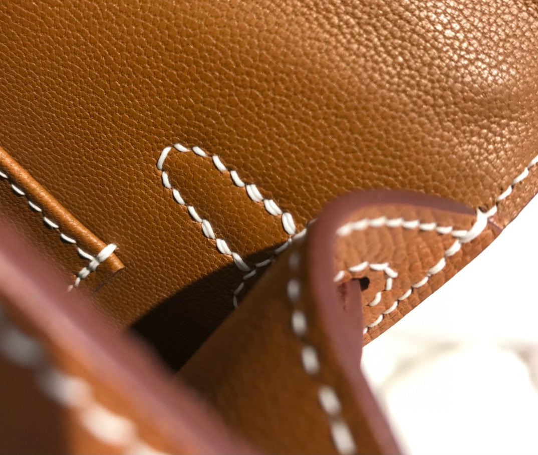 HM KELLY MINI 20 GOLDEN BROWN EPSOM GOLD HARDWARE