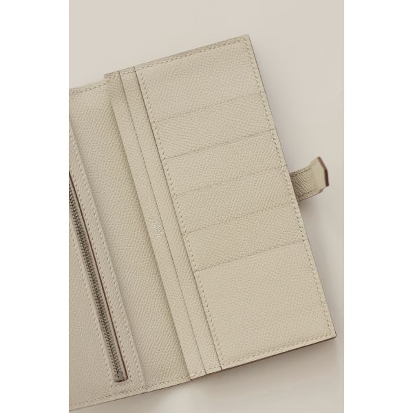 HERM Bearn Long Handmade Wallet in Craie Epsom Calfskin