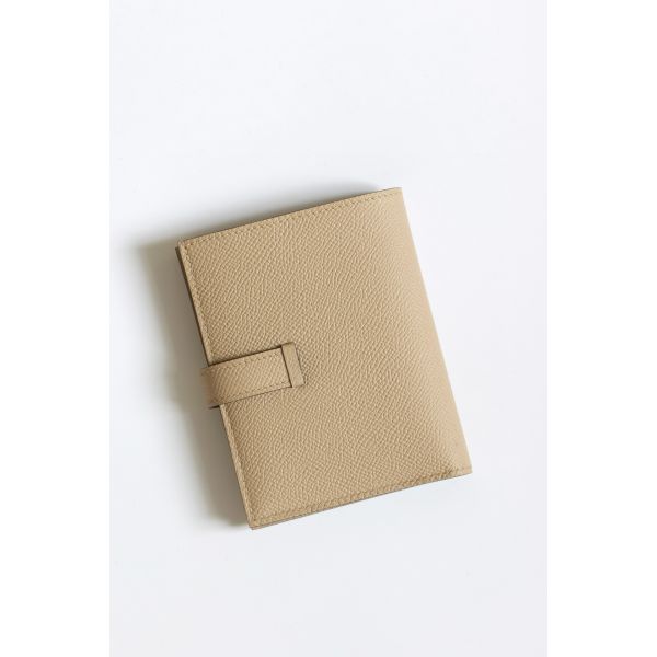 HERM Bearn Compact Handmade Wallet in Trench Epsom Calfskin