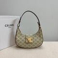 MEDIUM AVA BAG 23 IN BEIGE TRIOMPHE CANVAS GOLD LOGO