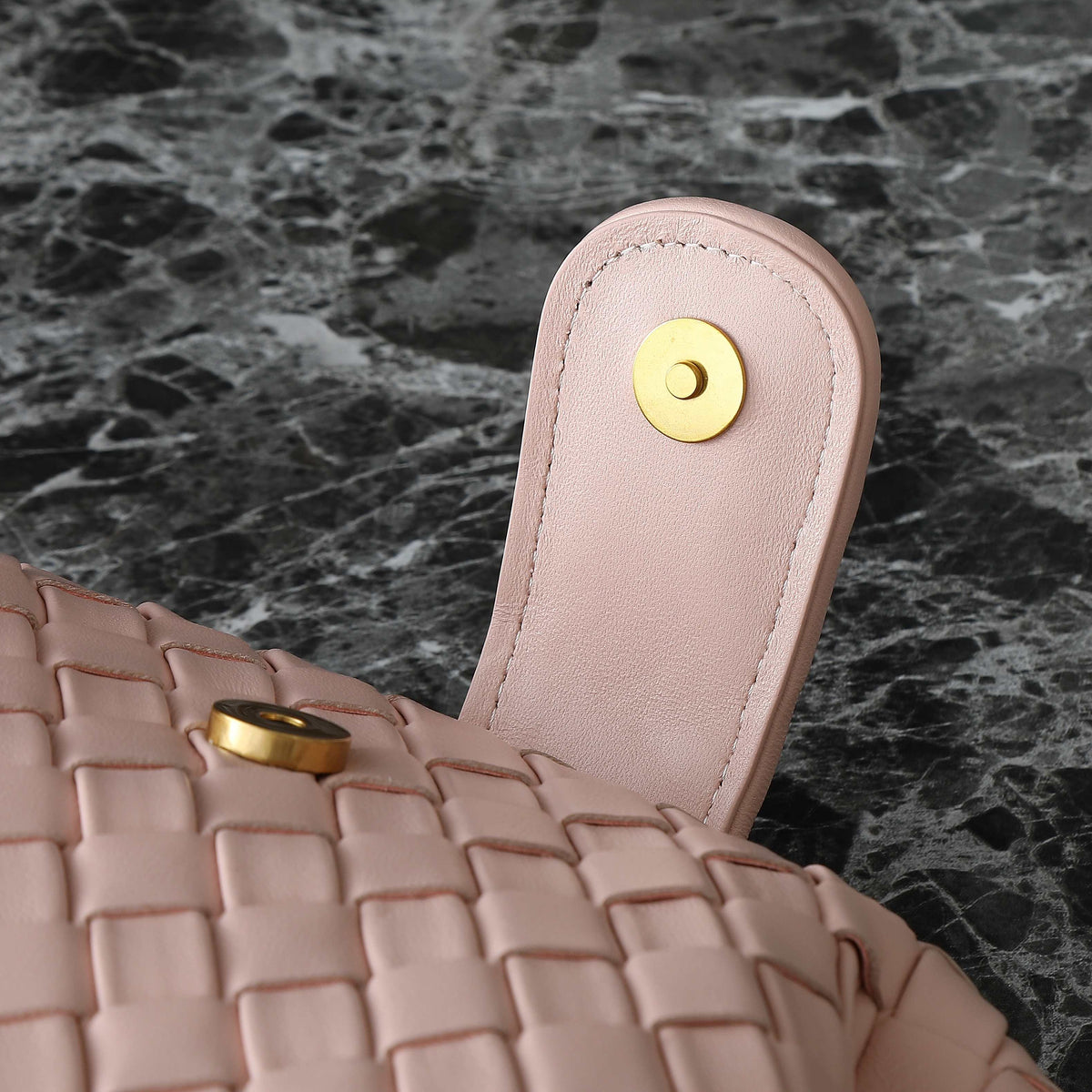 LAUREN 1980 BAG 31 IN MELON PINK LAMBSKIN GOLD STRAP