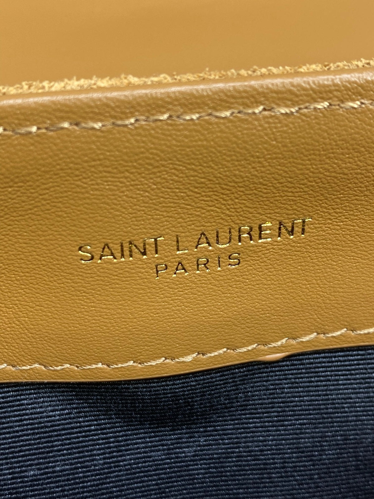 LOULOU SMALL 25 IN PEANUT BROWN SUEDE COPPER HARDWARE